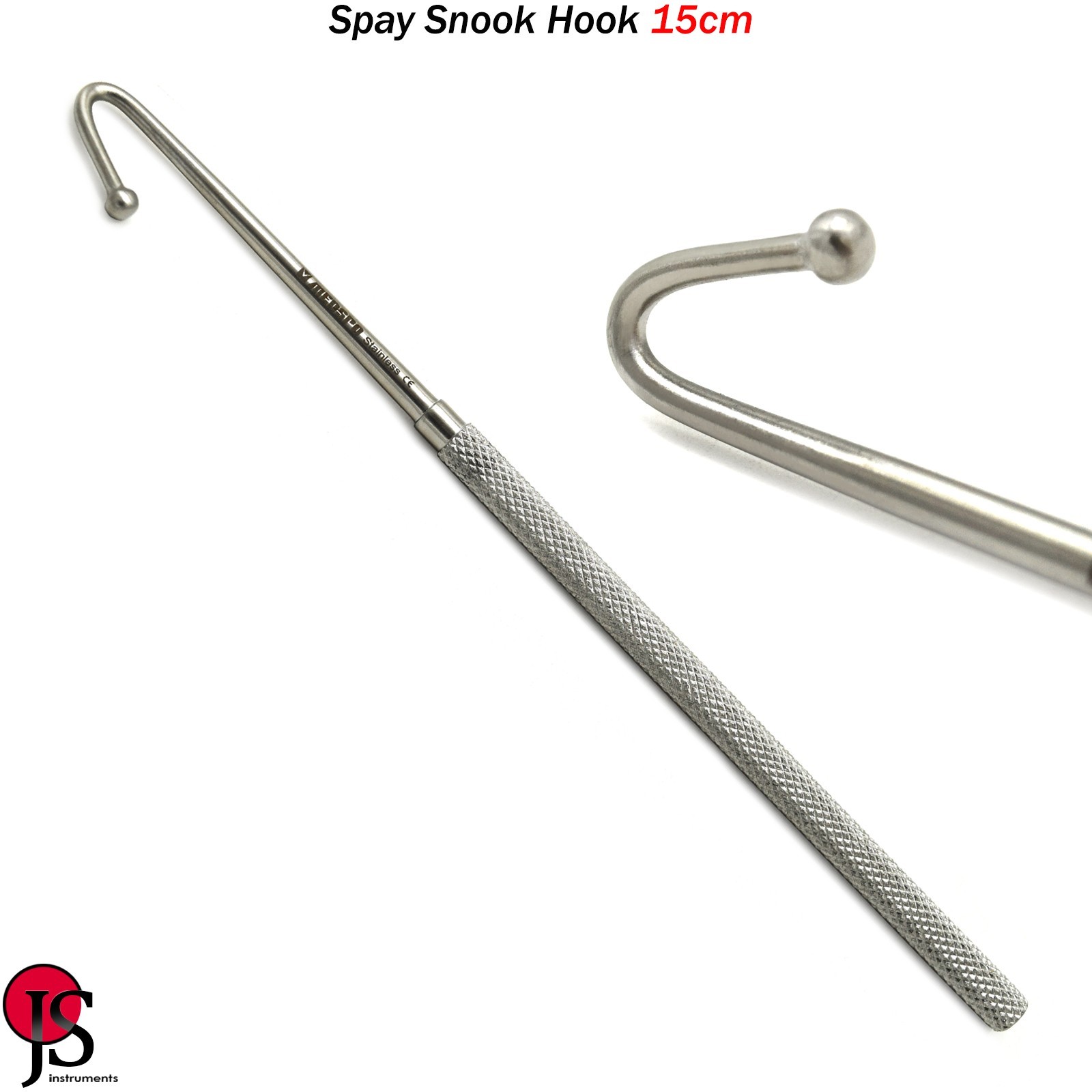 Veterinary Surgical Instruments Spay Snook Hook 15cm Ovariectomy Ovaries Removal