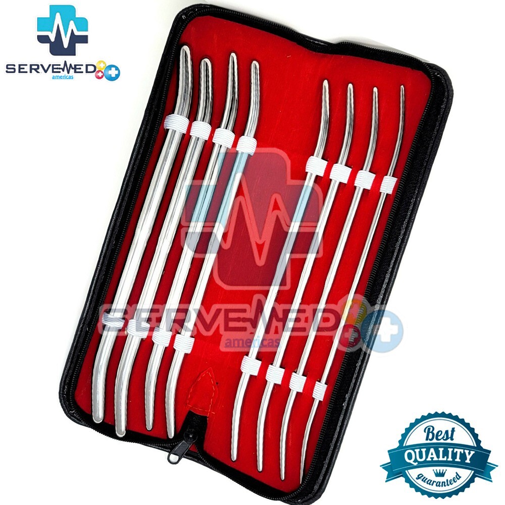 Pratt Uterine Dilator Set 8 pcs OB/Gynecology Surgical Instruments German Grade