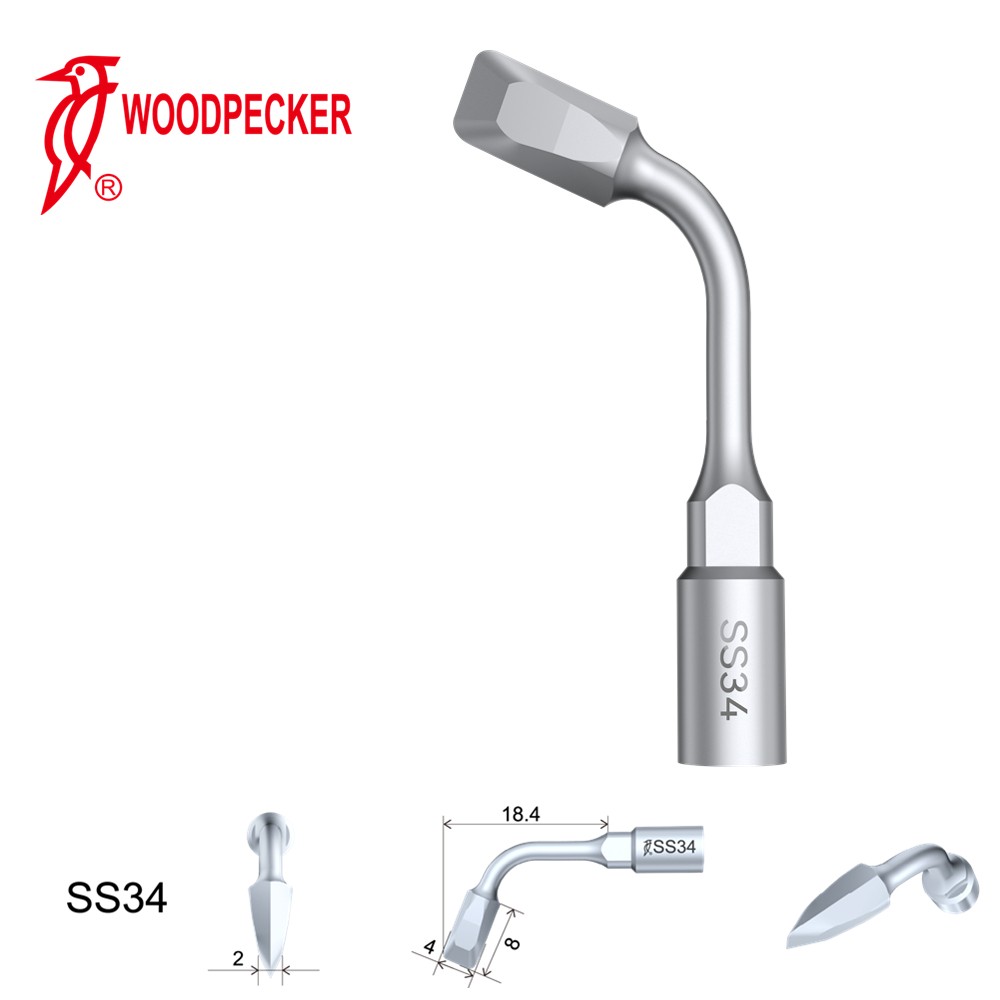 Woodpecker Dental Perio Bone Surgery Tips SS34 for Surgic Smart & Satelec