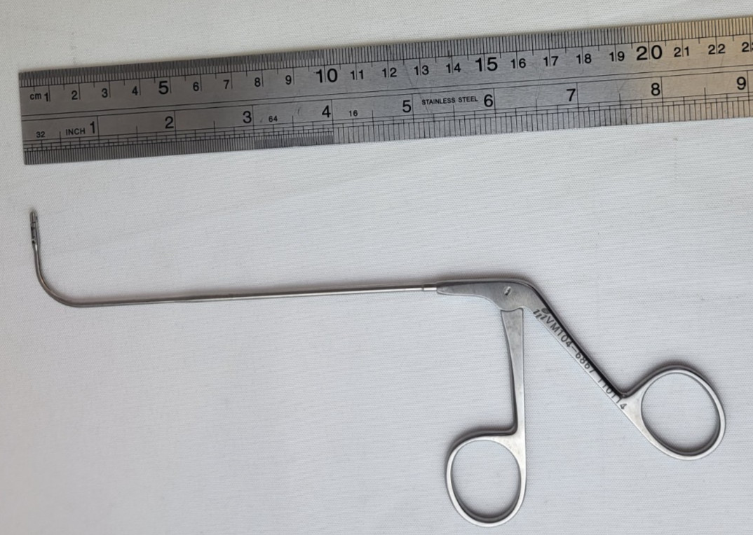 V. Mueller Avalign VM104-6867 Giraffe Nasal Forceps, 90°, Side Grasper