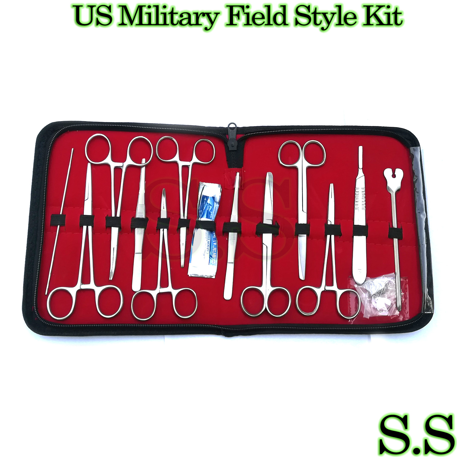 6 SETS 24 US Military Field Style Medic Instrument Kit – Medical Surgical DS-888