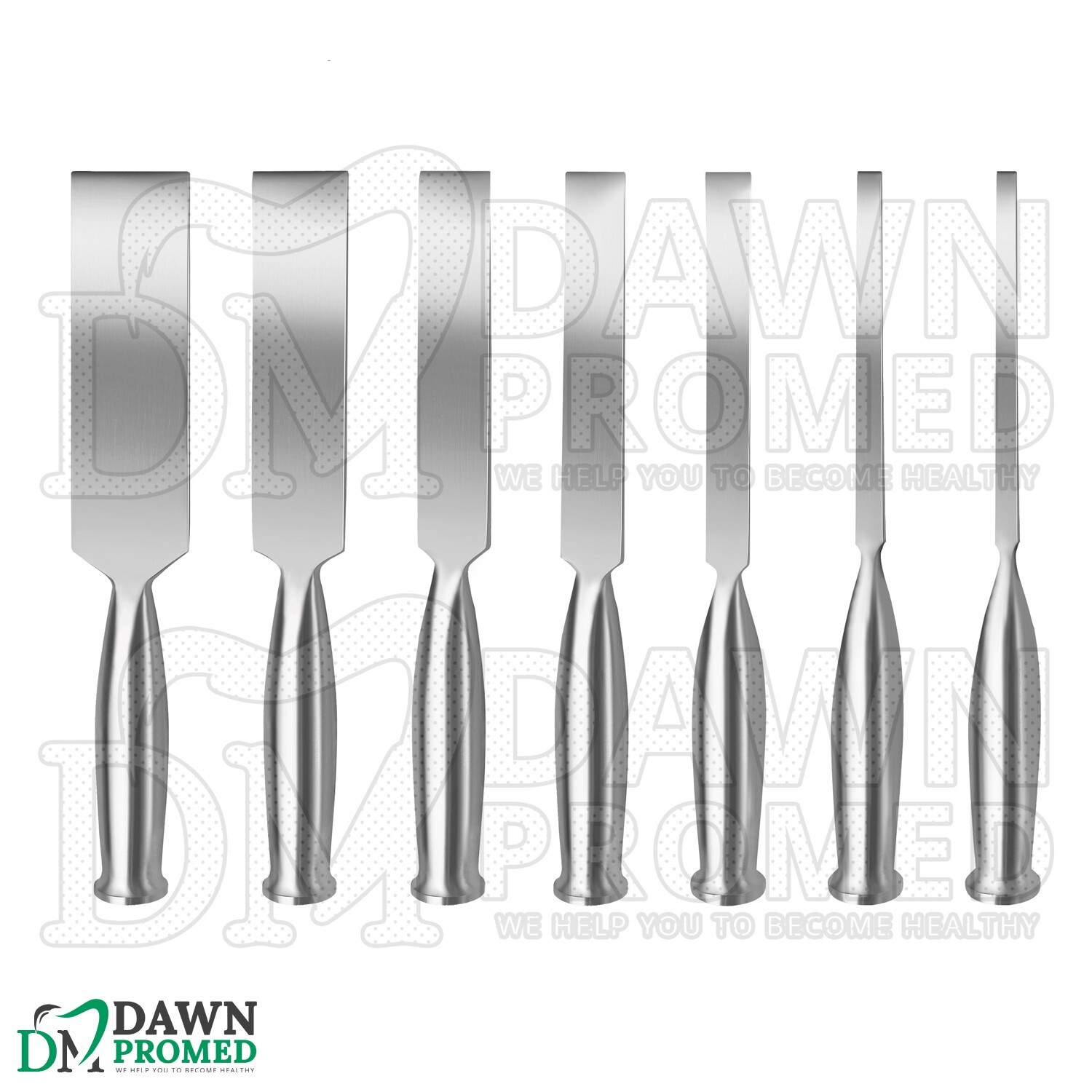 7 Pcs Smith Petersen Bone Chisel Set Orthopedic Surgical Instrument German Grade