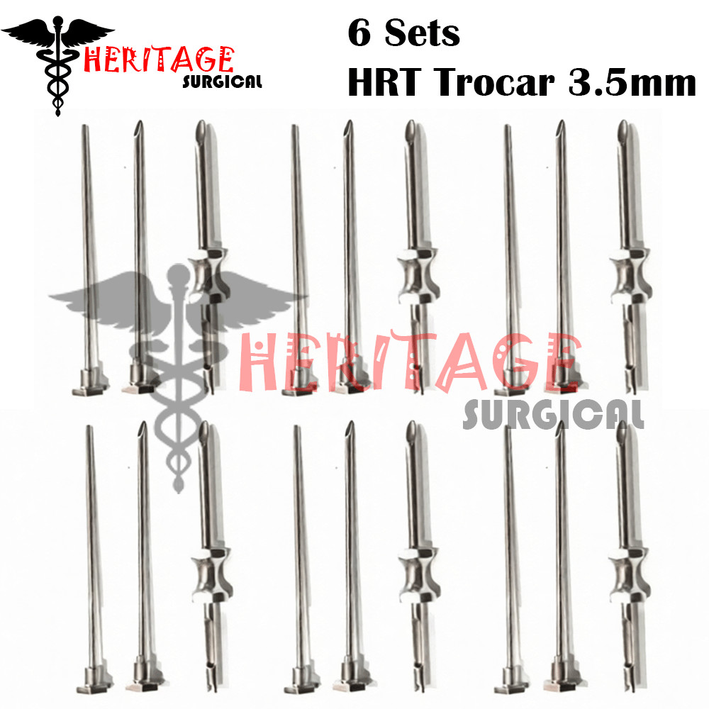 HRT Trocar 3.5mm Hormone Replacement Pellet Insertion Trocars 6 Sets