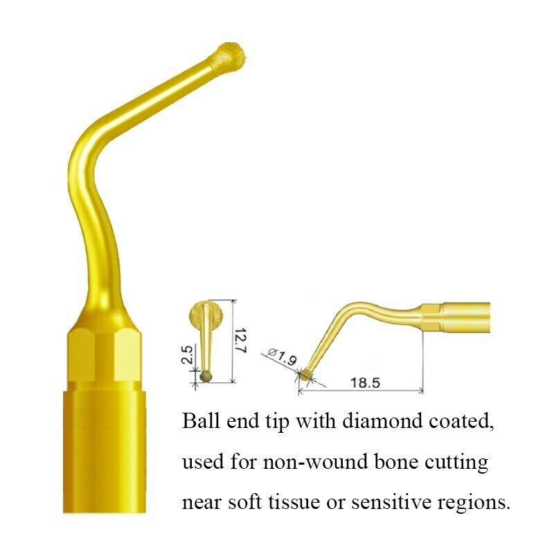 Woodpecker Dental Perio Bone Surgery Tips UL3 1pc/pk US-II LED AI-SURGERY
