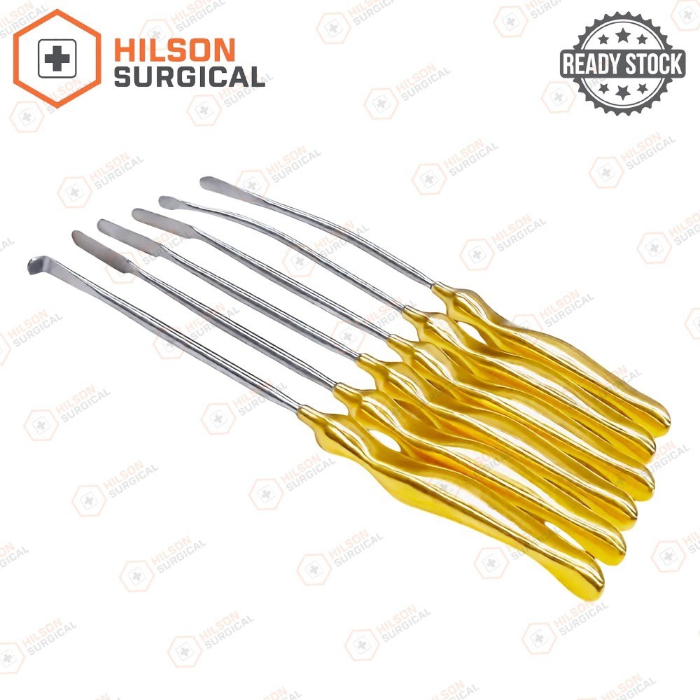 Face Lift Brow lift Dissectors & Elevator 6 PCs Set Plastic surgery instruments