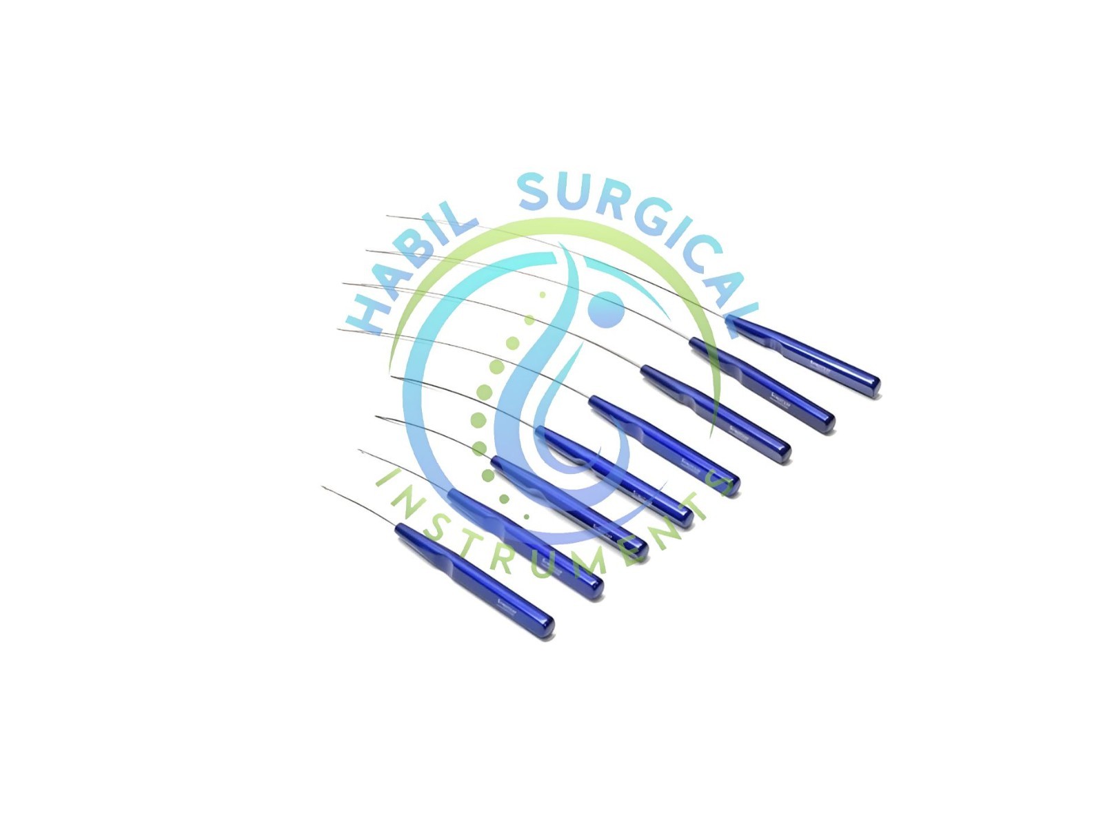 Suture Passer Needle Set of 9 Pcs for Non invasive Face Lift Technique Plastic S