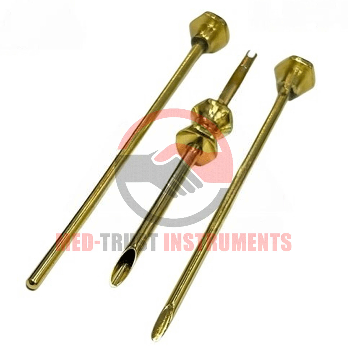HRT Trocar kit 4.5mm Hormone Replacement Pellet Insertion Trocars Gold Set A+