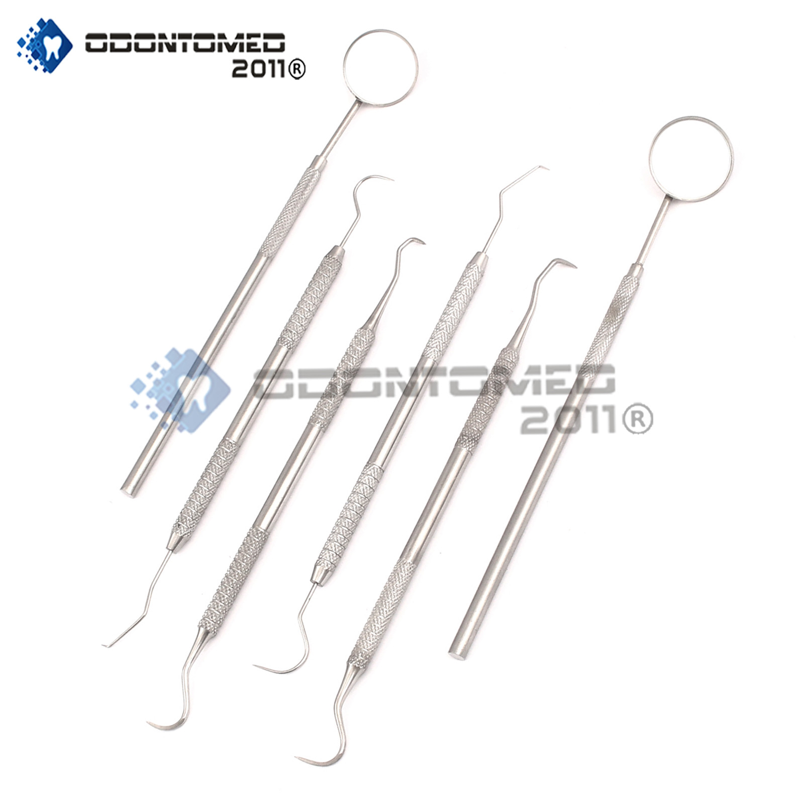 6 Pcs Dental Tarter Scraper and Remover Set Surgical Dental Instruments PR-196