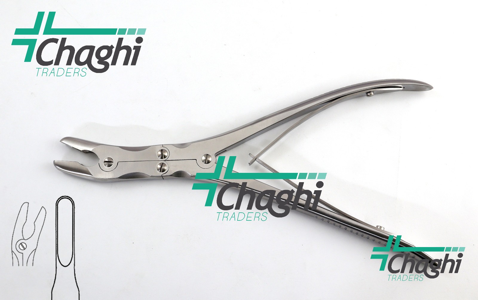 Leksell Stille Bone Rongeur Curved 6 mm x 24 cm Surgical Instruments Chaghi Trad