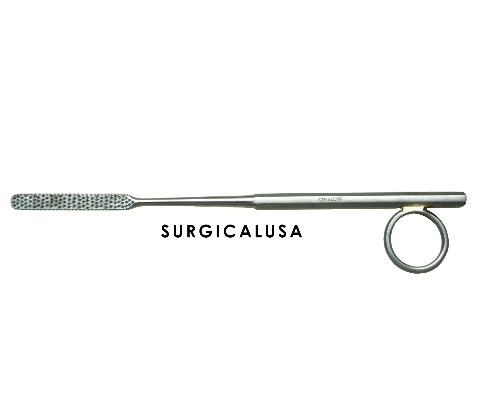 Galleher Rasp 7.5″ Coarse Teeth Convex File Single End Ring Handle