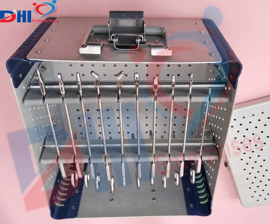 New Arthroscopy Forceps 10 Pcs Surgical Stainless Steel with Sterilization Box