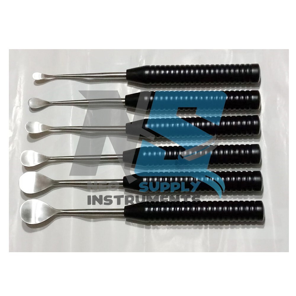 Cobb Elevator Spine Set Surgical Orthopedic Instruments Set of 6 Pcs Black Color
