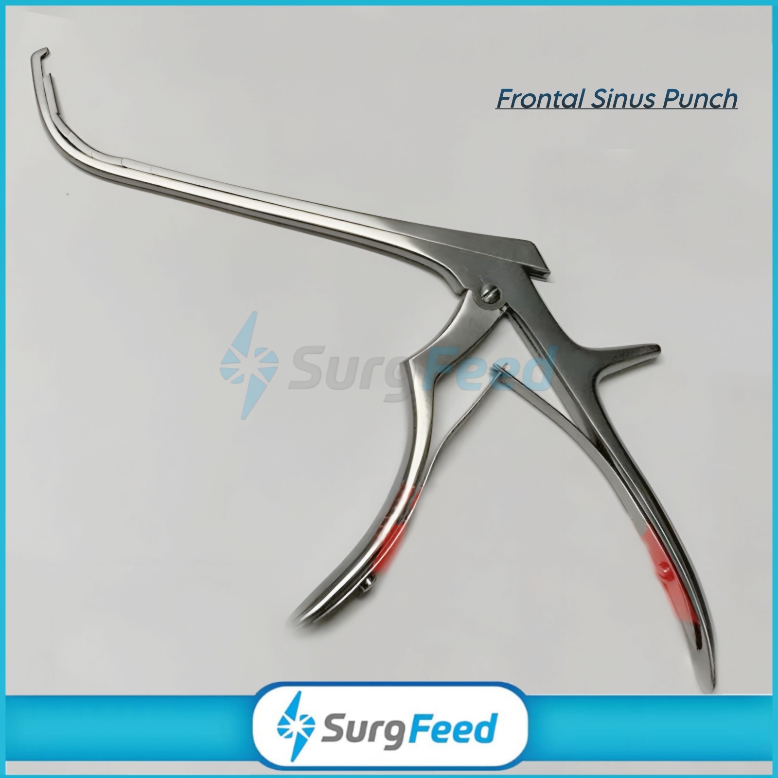 New Sinus Frontal Punch With Link Chain Sheath Backward Cutting Endoscopic Nasal