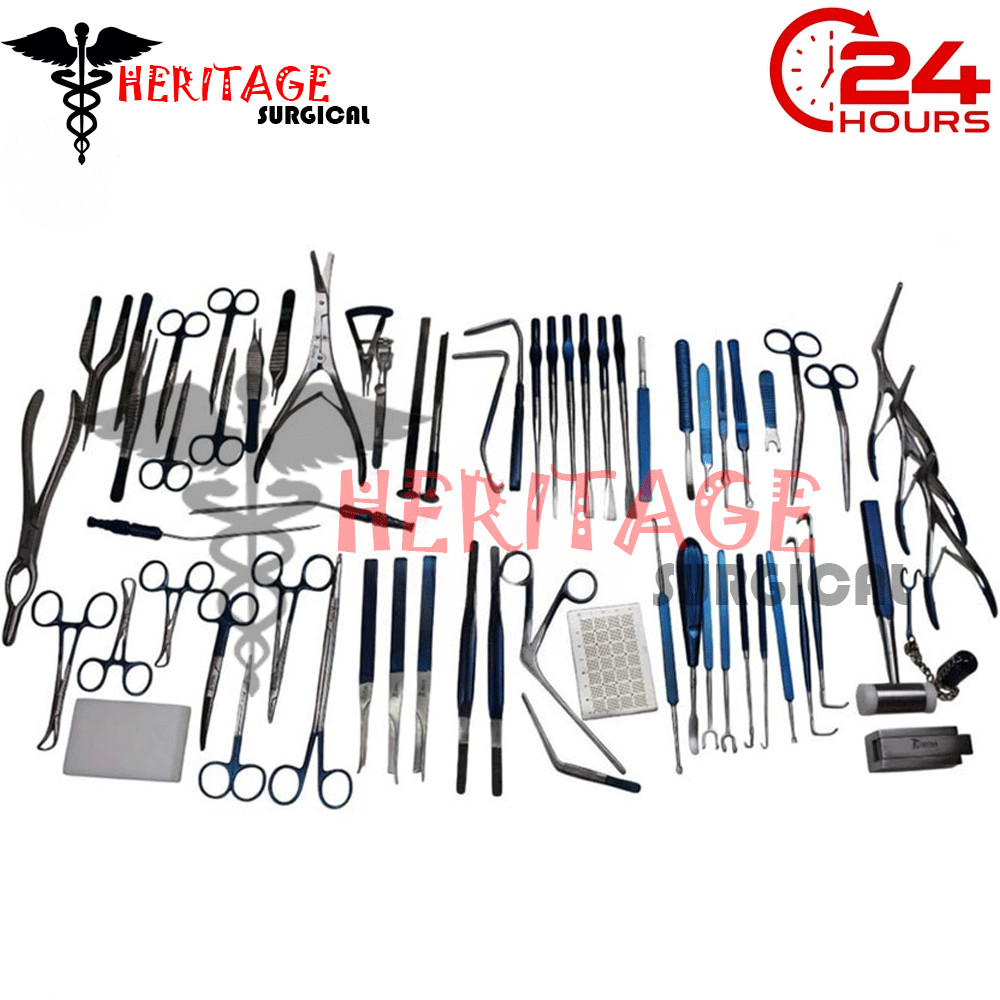 New Rhinoplasty Instruments Set Titanium Coated Nose Surgery Quality With Box