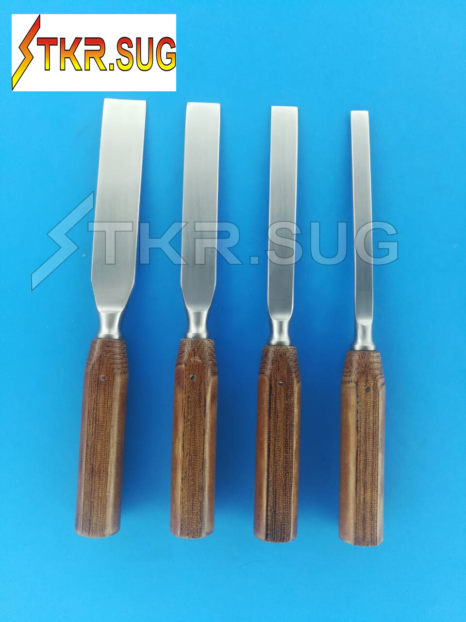 Chisel Osteotome Capener Fiber Handle 4 PCS SET Orthopedic Instruments