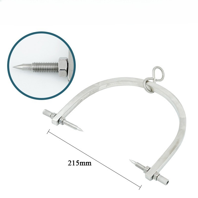 Gardner Wells Skull Traction Tongs U-shaped Skull Tong with Pins Diameter 210mm