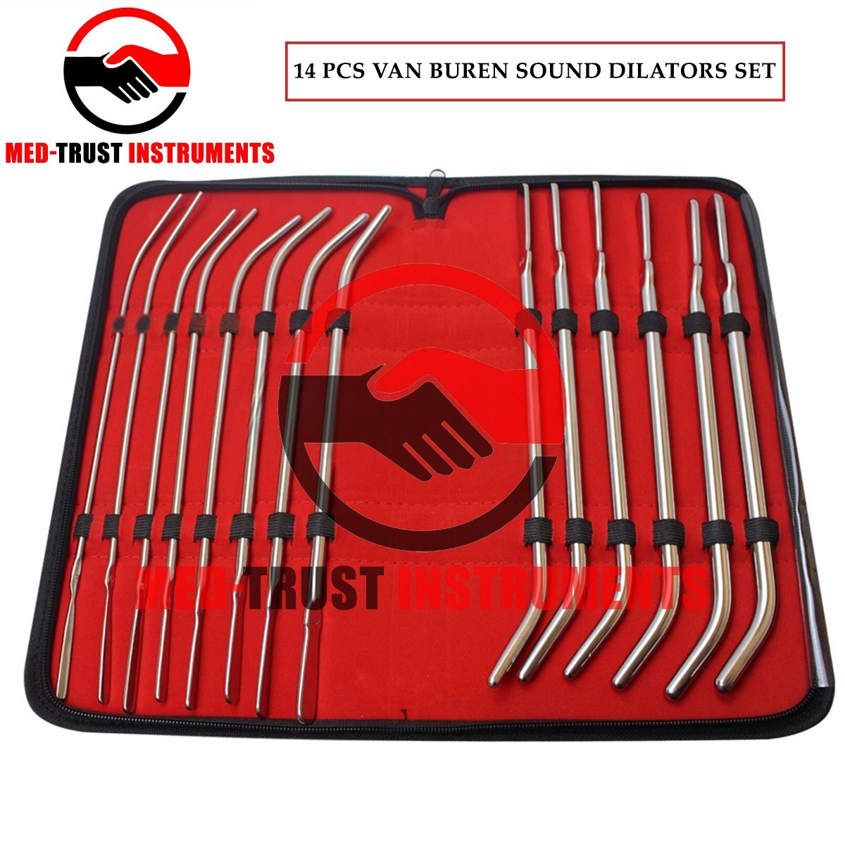 14 Pcs Van Buren Sound Dilators Set OB/GYN Surgical Instruments German Grade