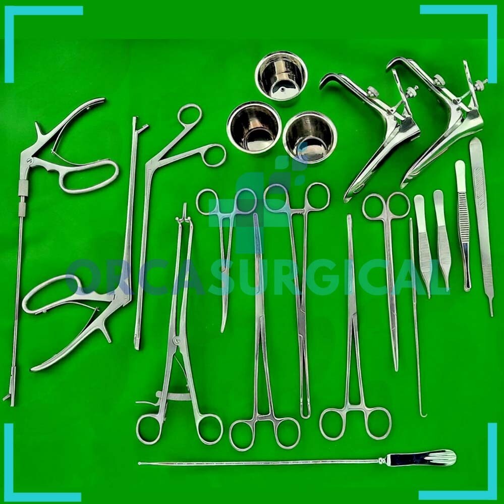 Colposcopy Instrument Tray Set 20 Pcs Gynecology Instruments Set