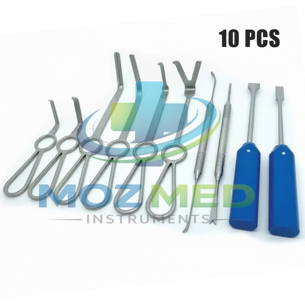 Set of 10 Pcs Minimally Invasive Orthognathic Surgery Instruments