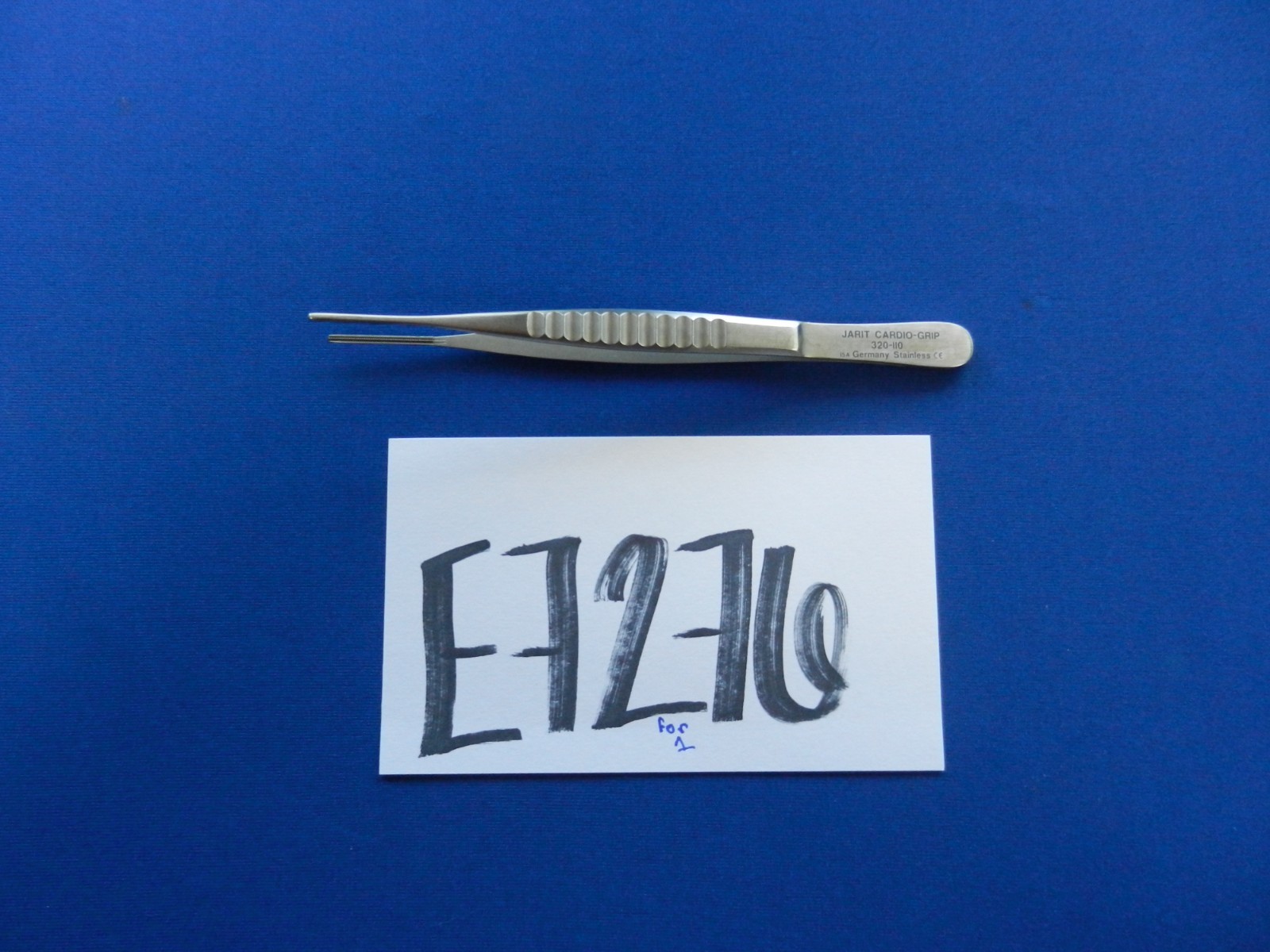 E7276 Jarit 320-110 DeBakey Straight Standard Forceps 15cm Overall Length