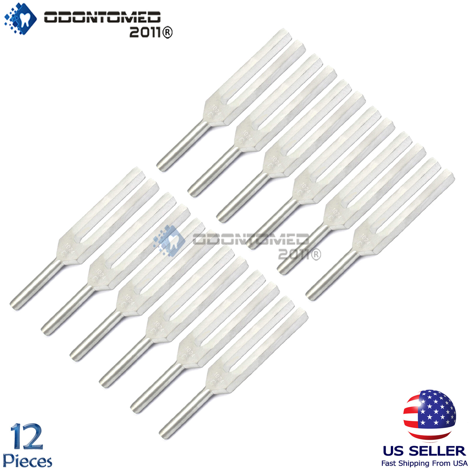 12 Tuning Fork C 1024 SURGICAL MEDICAL INSTRUMENTS NEW