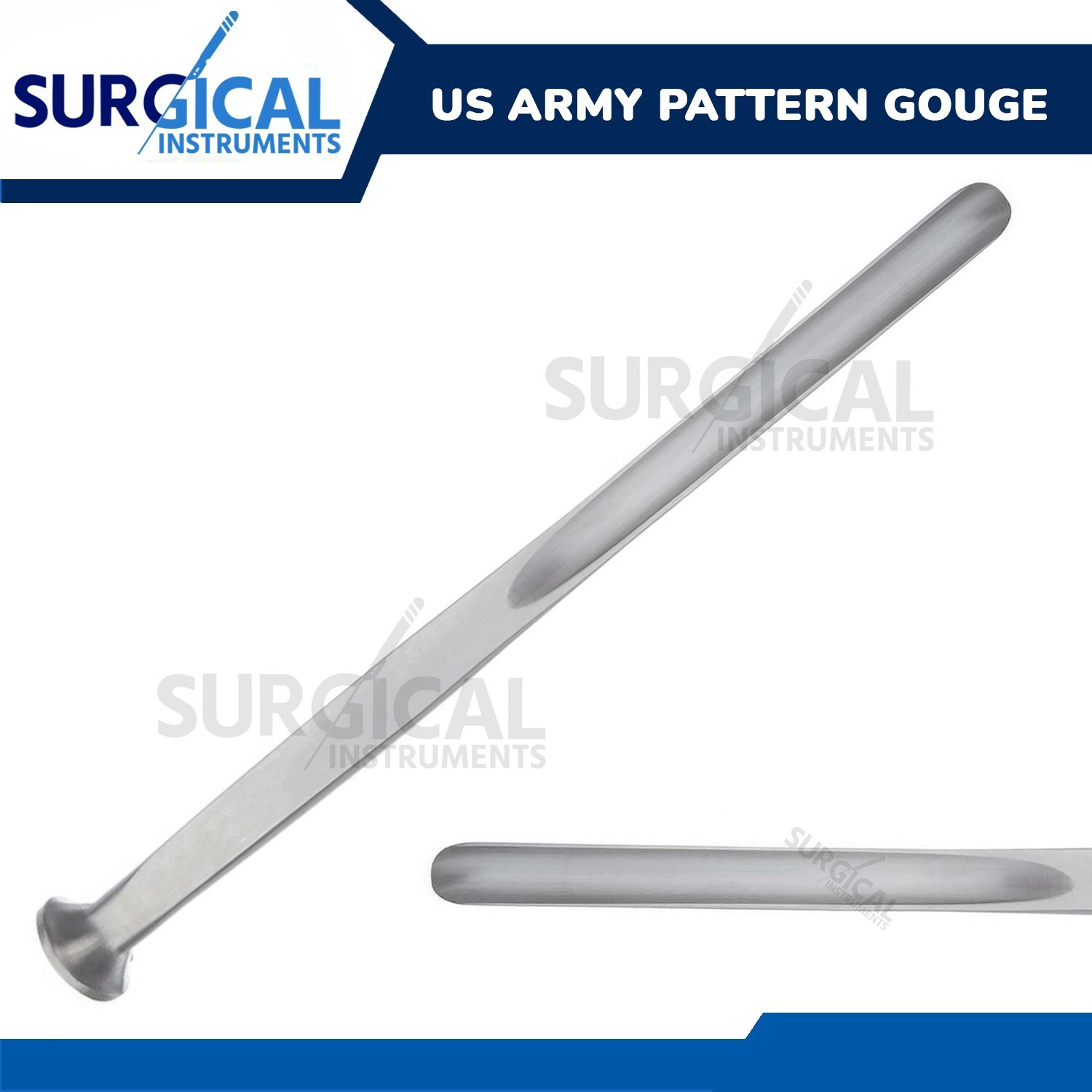 US Army Pattern Gouge Orthopedic Surgical Veterinary 6mm Stainless German Grade