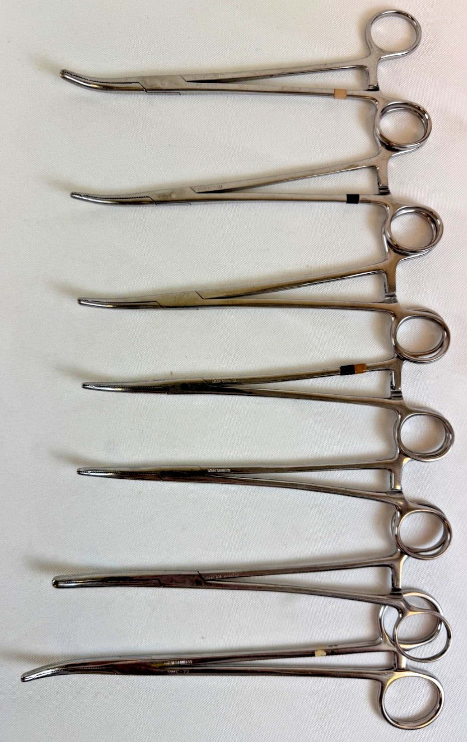 Set of 7 Sklar Heany Hysterectomy Forceps Clamps 8″ 9″ ObGyn