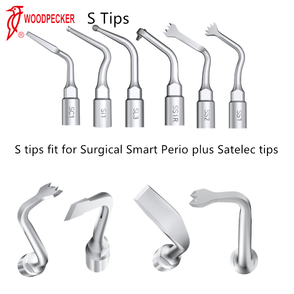 Woodpecker Piezo Bone Surgery Cutting Tips for Surgic Smart & Satelec Handpiece