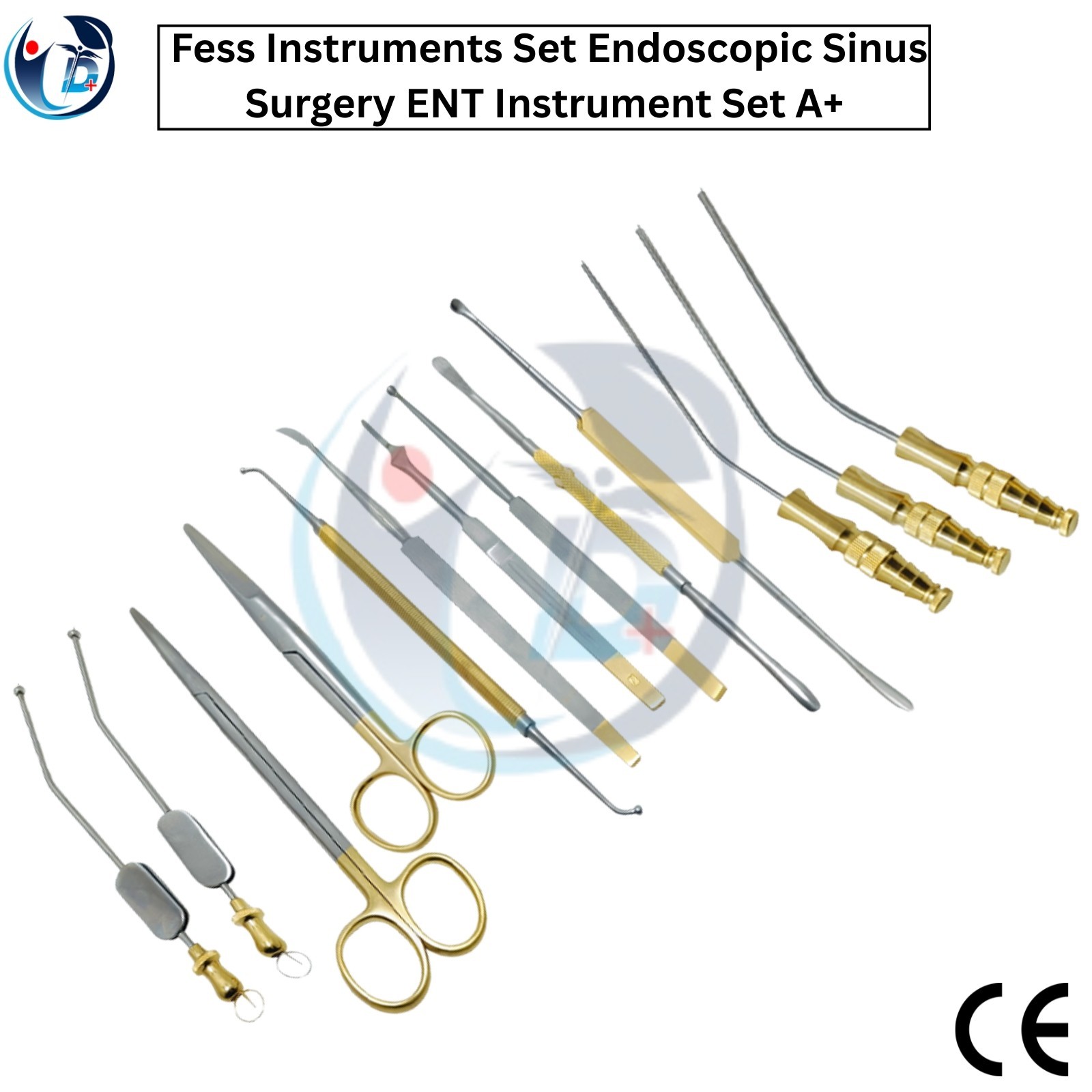 Fess Instruments Set Endoscopic Sinus Surgery A+German Steel ENT Instruments Set