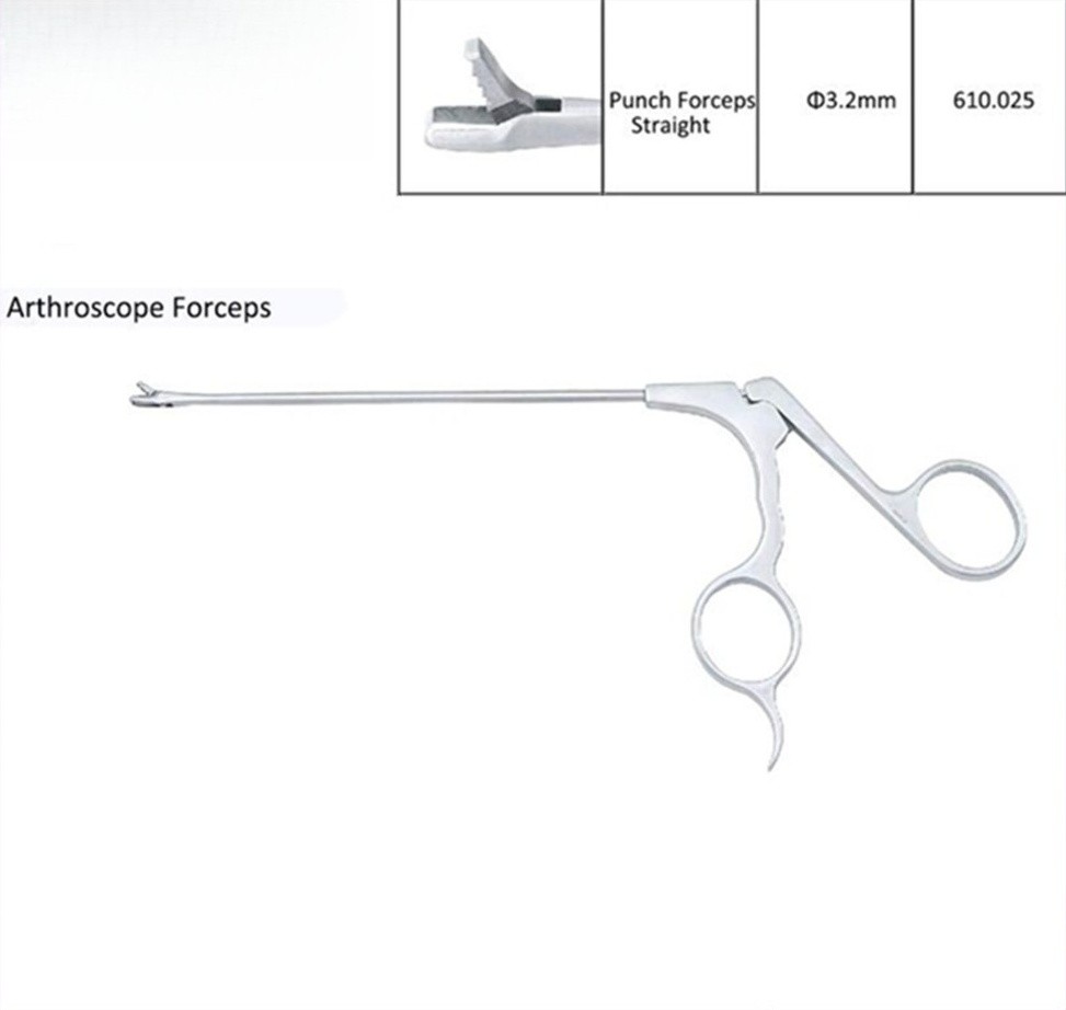Autoclavable ø3.2mm Arthroscopic Punch ForcepsOrthopedics Surgical Tool Straight