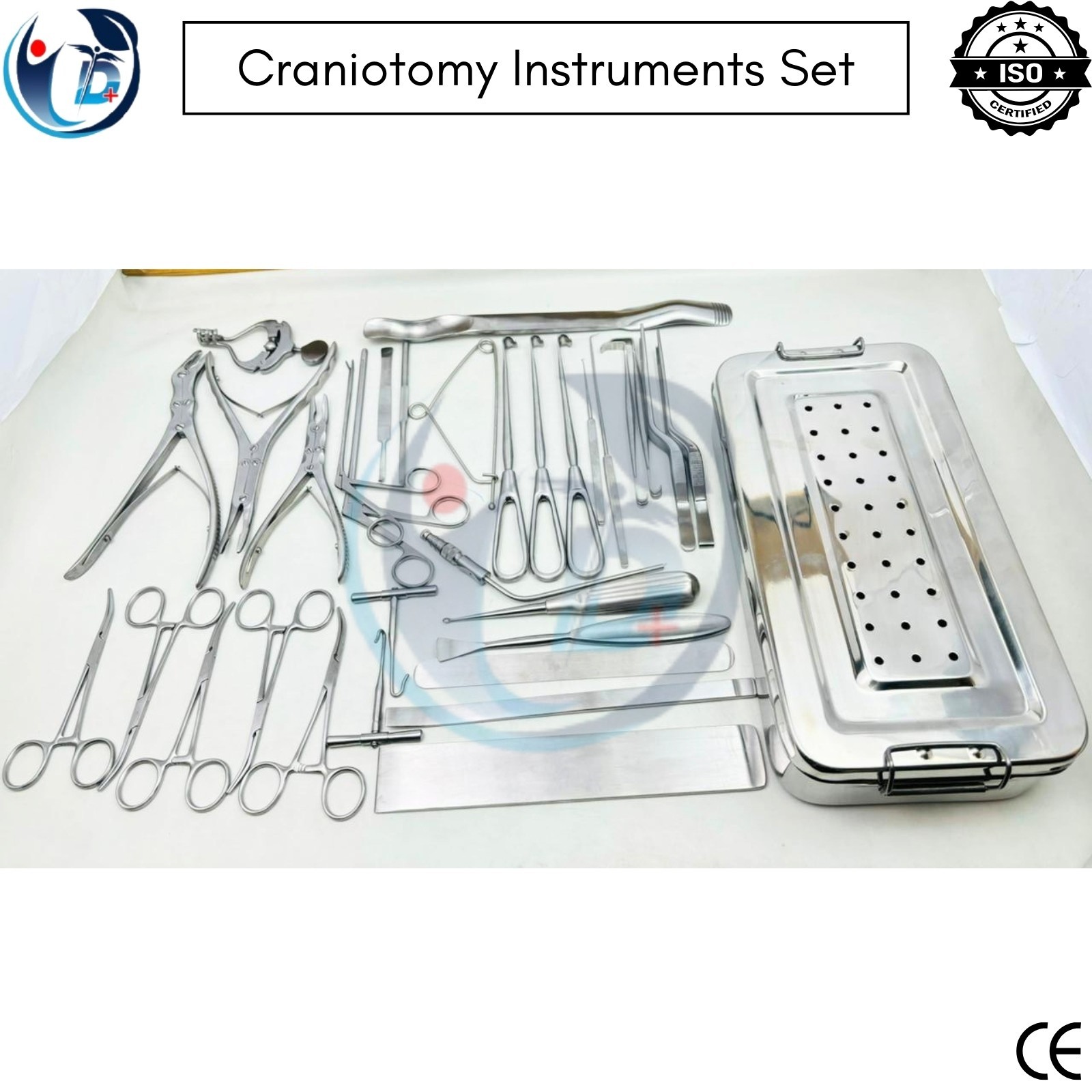 32-Piece Neuro Craniotomy Instruments Set Comprehensive Neurosurgery Tools