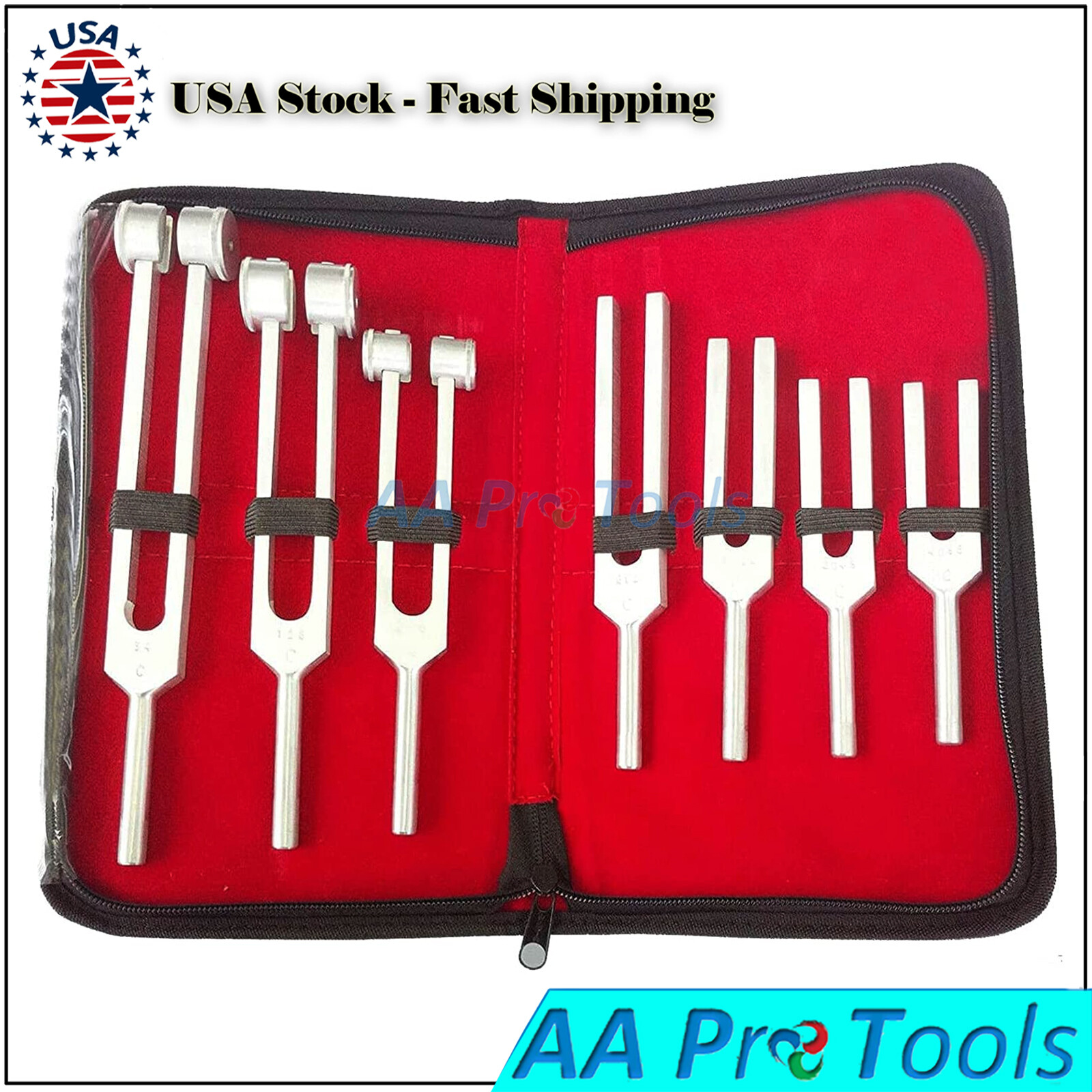 Tuning Fork Set Of 7 Pcs Diagnostic Instruments By AA Pro Tools