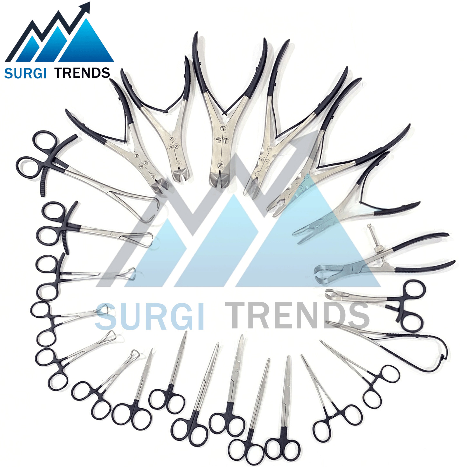 Set of 23 Pcs Orthopedic Bone Reduction Holding Forceps Clamps Surgical