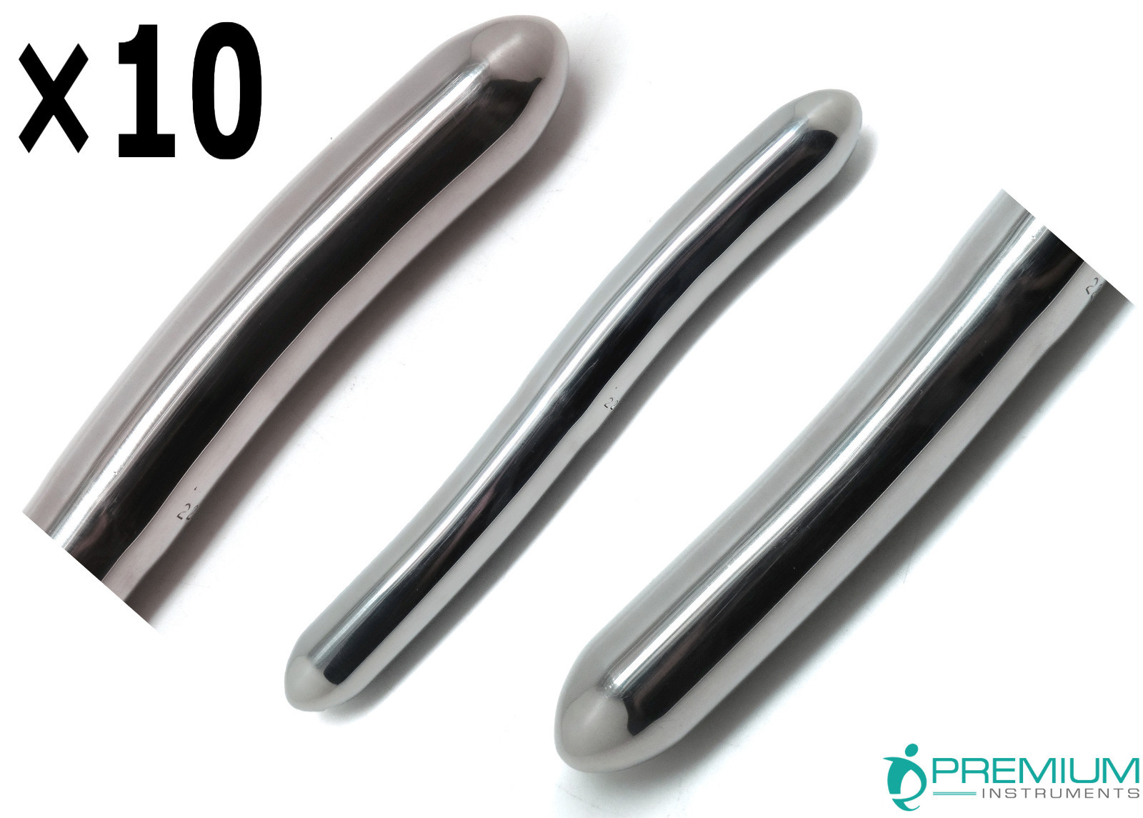 10 Pcs Gynecology Surgical Hegar Uterine Dilators 21mm/22mm UPGRADED Instruments