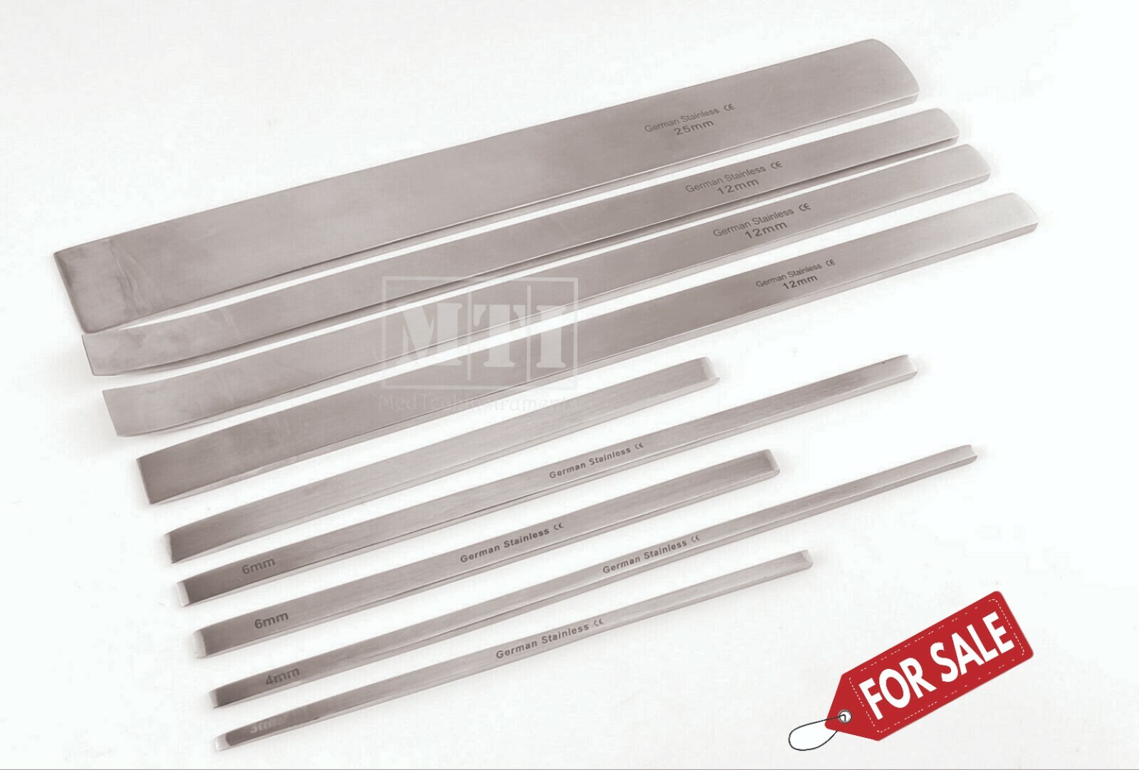 Lambotte Osteotome Cutting & Shaping Bone 9 Sizes Orthopedic German