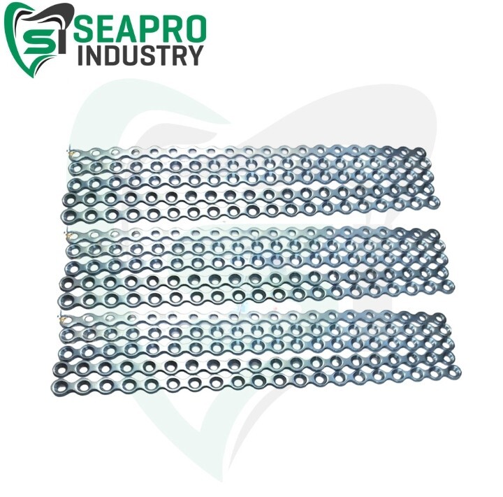 Mini Maxillofacial tit Plates 2.0mm 20 Holes 15Pcs