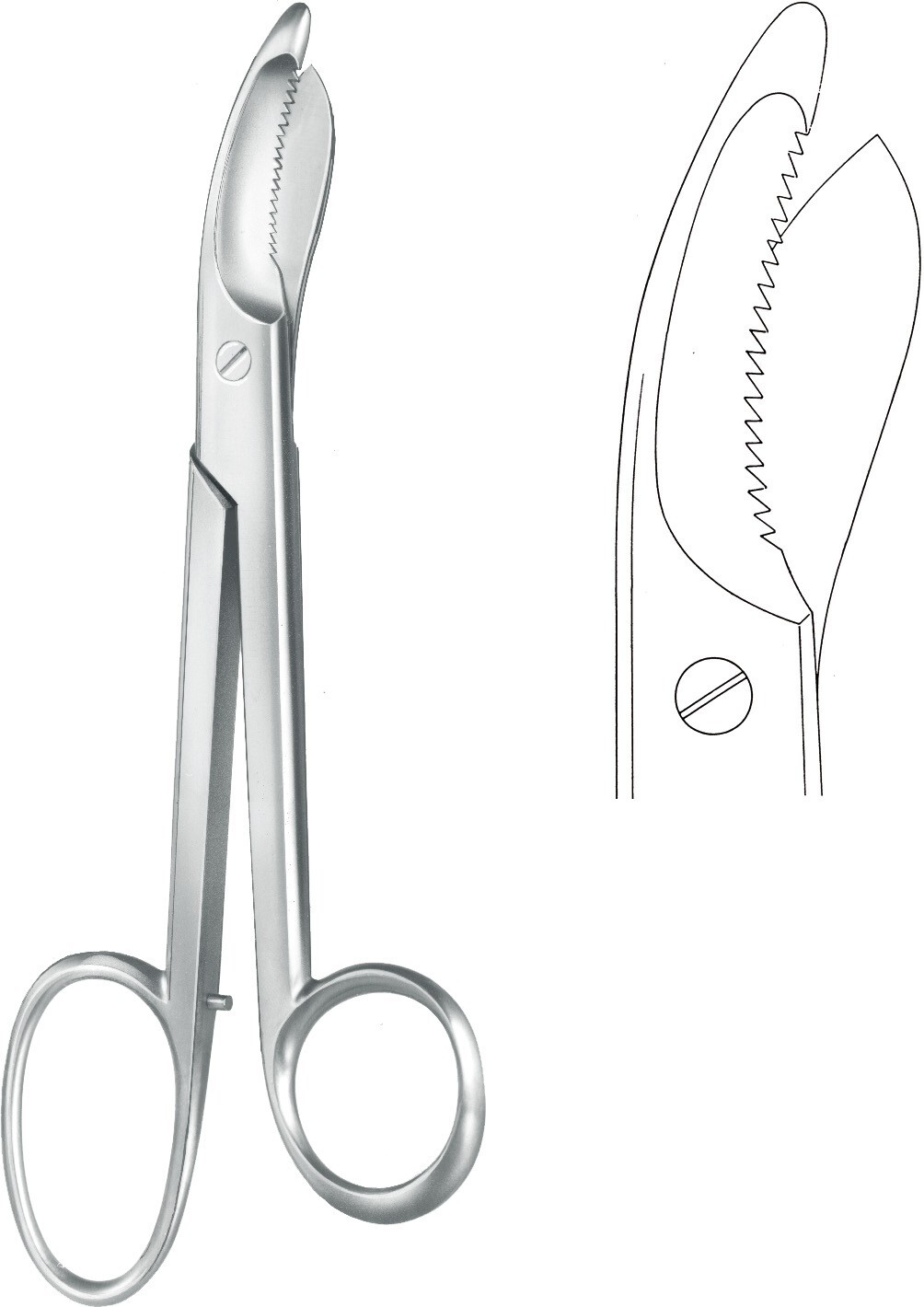Bruns Plaster Shear, 9.1/2″, Serrated Blades, Heavy Duty, Premium, Stainless