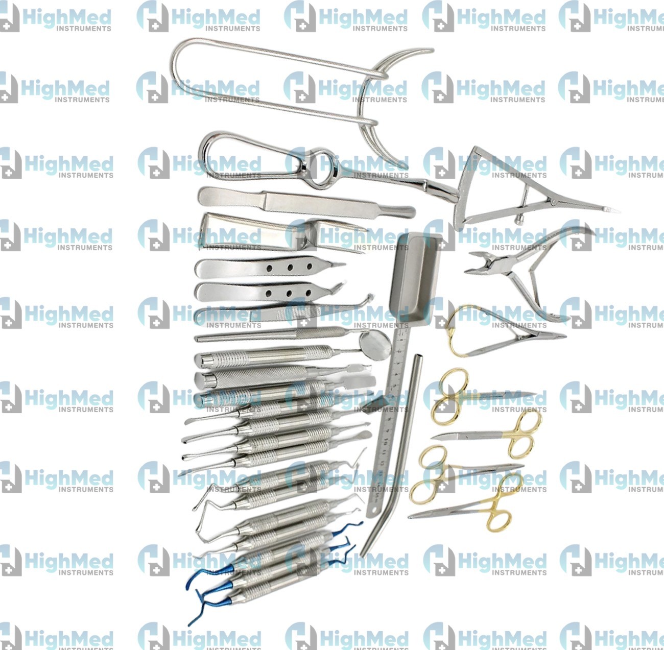 33 Pcs Periodontal Instruments Kit Dental Implants Surgical Orthodontics