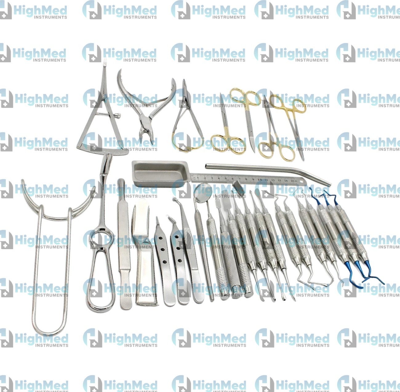 33 Pcs Periodontal Instruments Kit Dental Implants Surgical Orthodontics