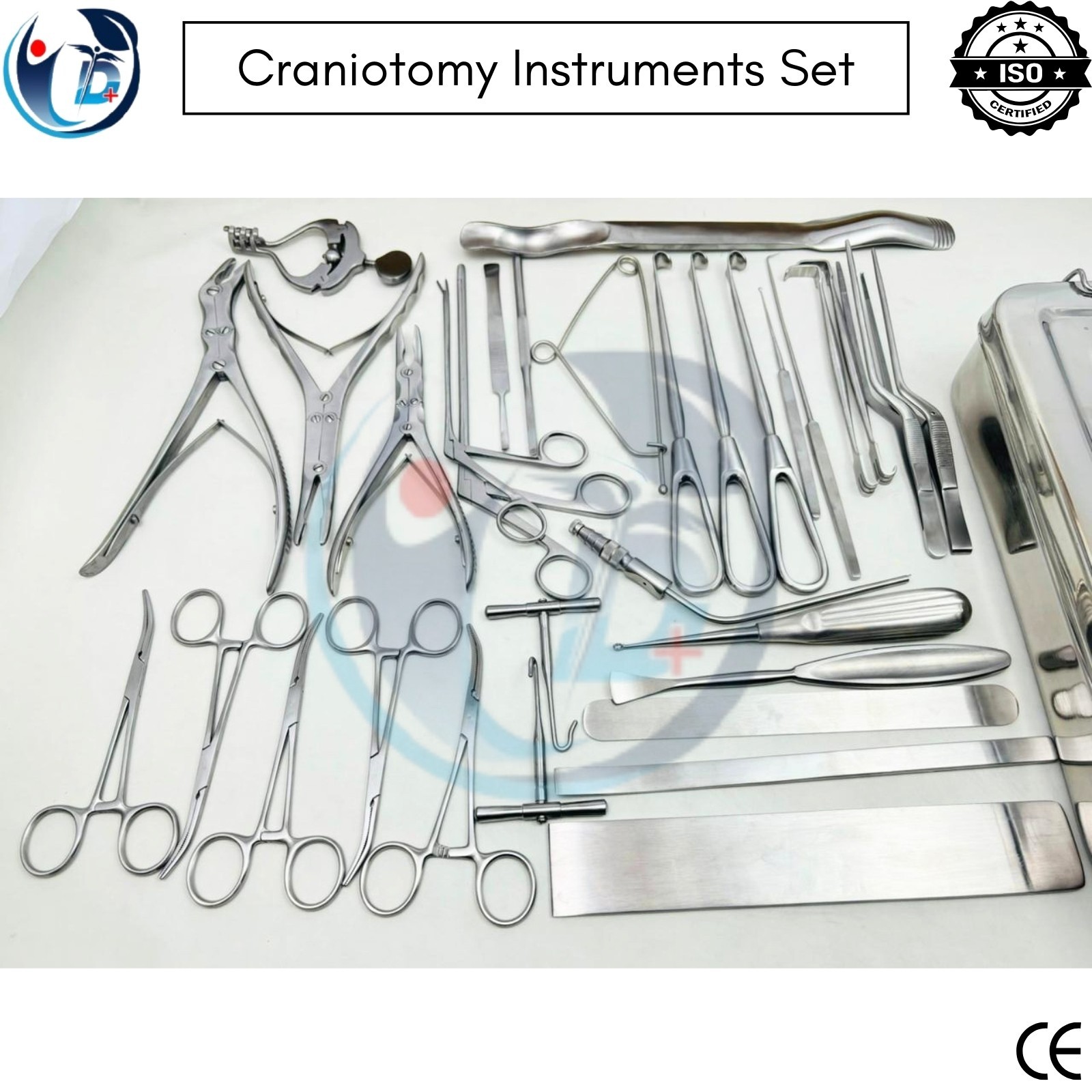 32-Piece Neuro Craniotomy Instruments Set Comprehensive Neurosurgery Tools