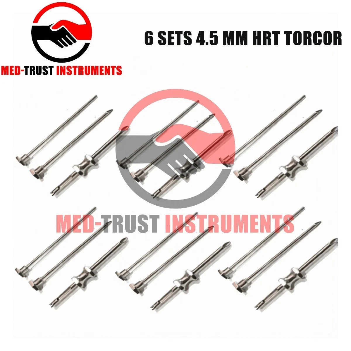 6 Sets HRT Trocar 4.5 mm Hormone Replacement Pellet Insertion Kit