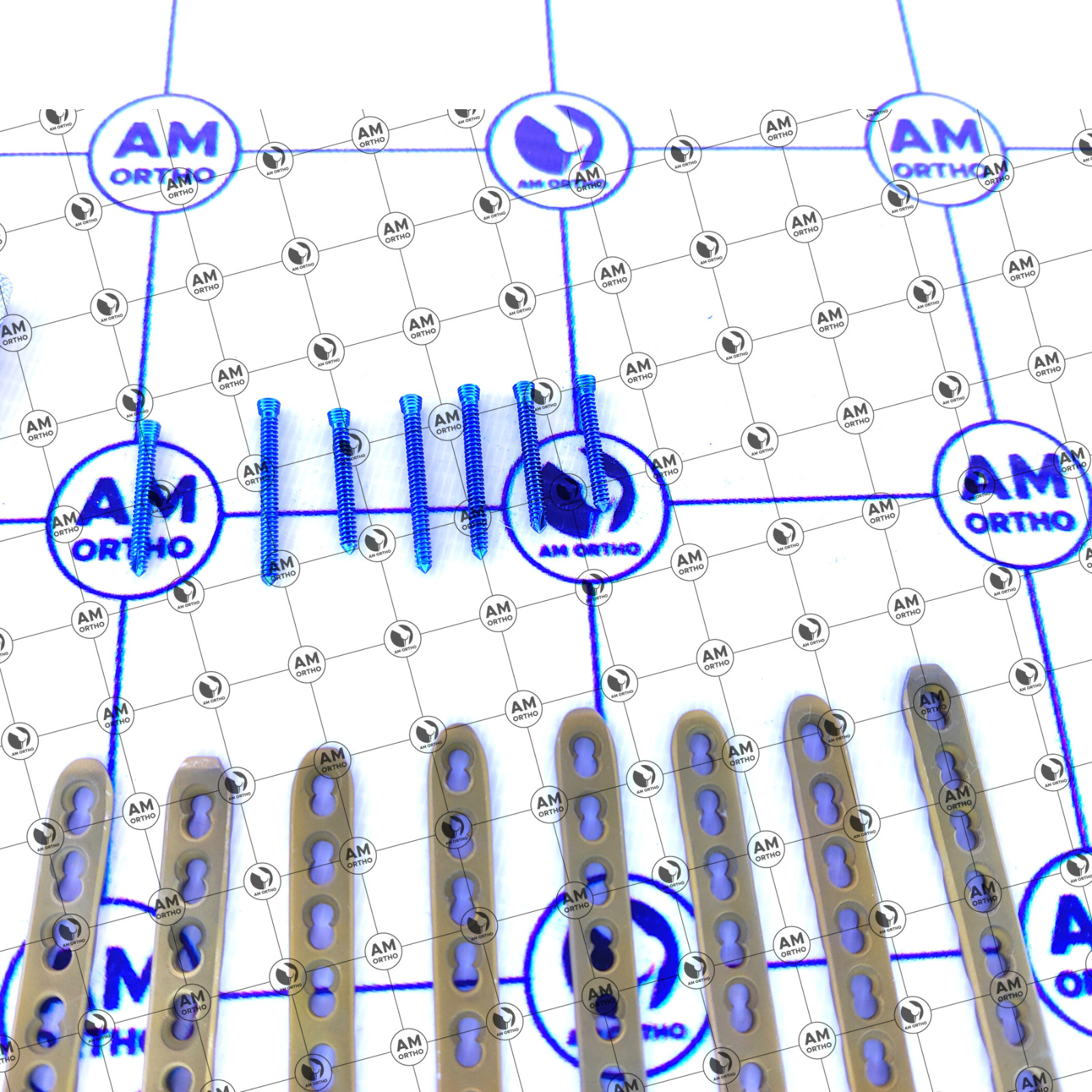 2.7mm Safety Locking Small Straight Plates 5Hole to 13Holes & Screw 70Pcs Set Ti