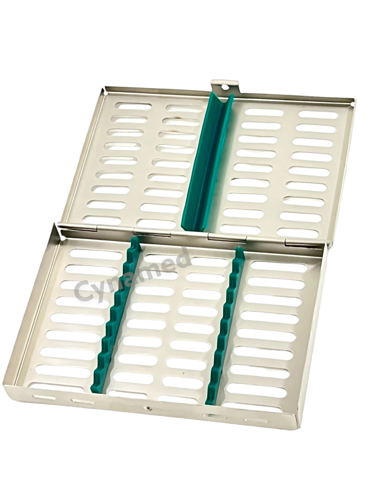 10 DENTAL SURGICAL AUTOCLAVE STERILIZATION CASSETTE BOX FOR 10 INSTRUMENT GERMAN