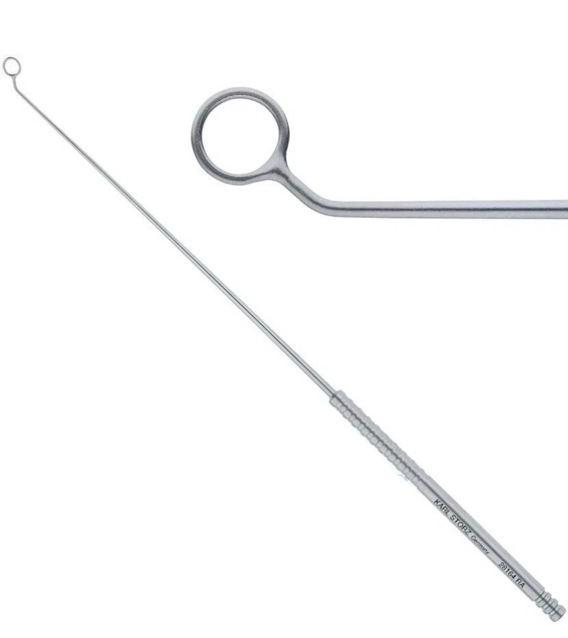 KARL STORZ 28164EL ENT Nasal 2mm Curved Left Mintz Micro Raspatory / Dissector