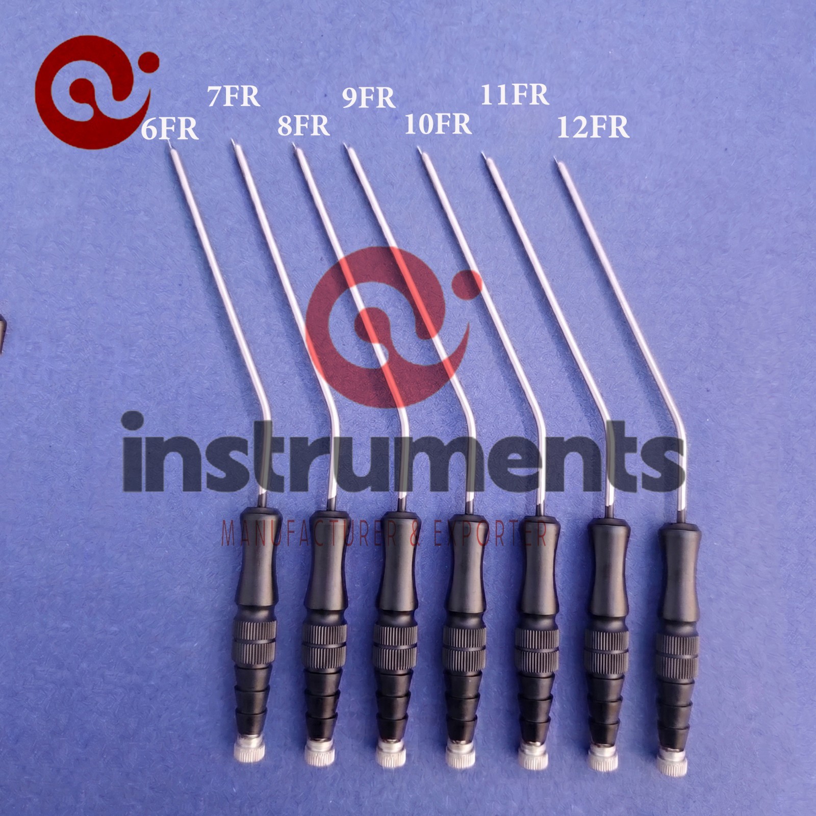 New Frazier Suction Tubes 7 PCs Set Satin Finish Surgical Instruments By Ai