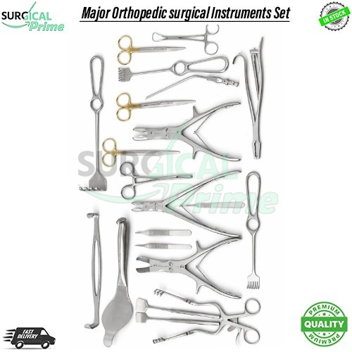 Basic Major Orthopedic surgical Instruments Set Of 21 Pcs