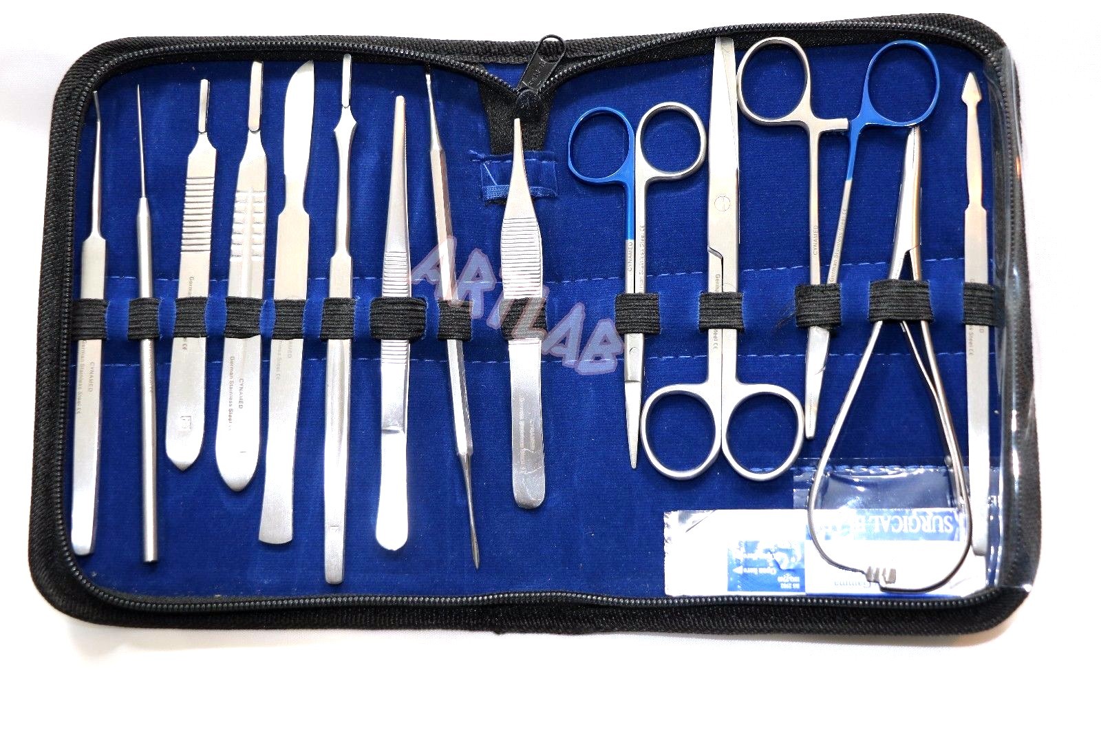 German 54 PC MINOR SURGERY DISSECTION DISSECTING STUDENT KIT SURGICAL INSTRUMENT