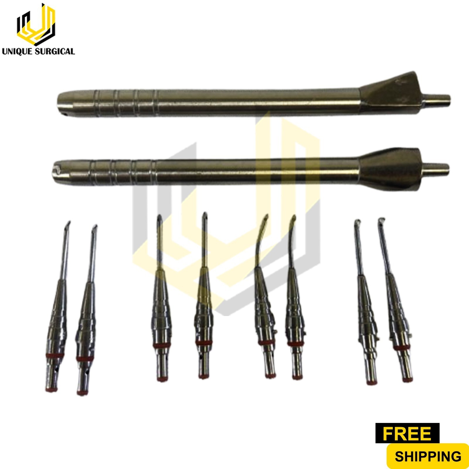 10 Piece I/A Handpiece & Tips Set Ophthalmic Irrigation Aspiration Handpieces