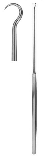Set of 6 Gillies (Converse) Skin Hooks, 7″, Sharp 1-Prong, 2mm, Premium