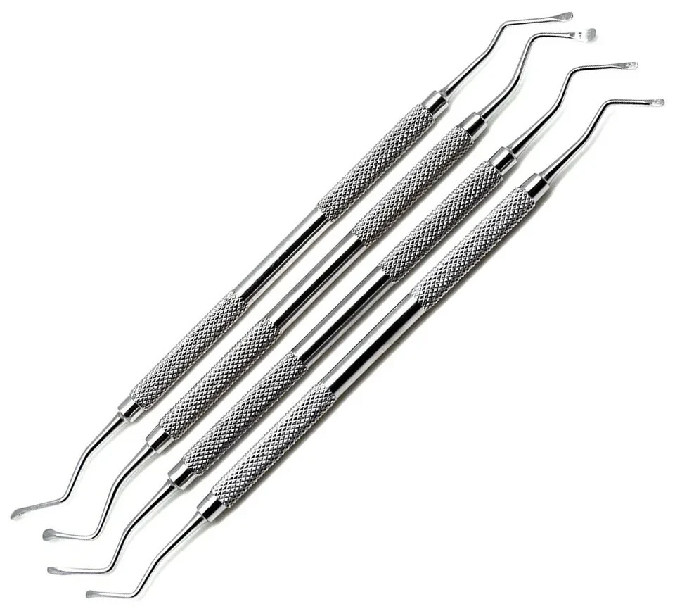 PERIODONTAL LUCAS CURETTES SET OF 4 DENTAL SURGICAL PREMIUM NEW INSTRUMENTS